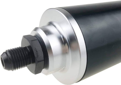 Solidspare New 30 Micron Inline Fuel/Petrol Filter & Bracket Billet Aluminum An6/An8/An10
