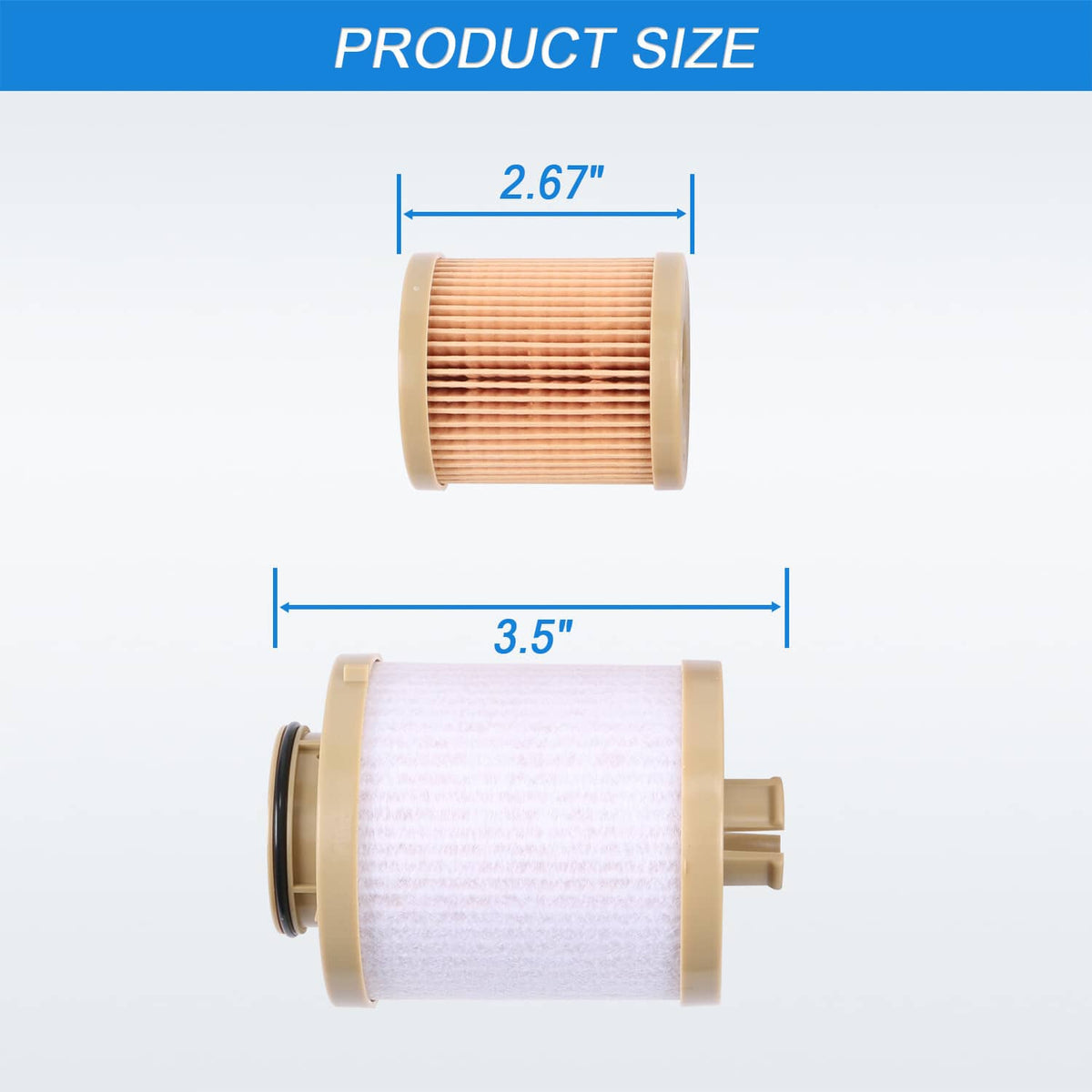 Solidspare FOR Ford Fuel Filter Diesel 6.0 F250 F350 F450 Powerstroke FD-4604 FD-4616 NEW