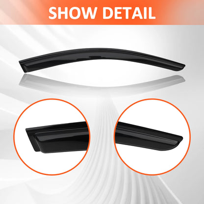 For 2018-2022 Honda Accord Sedan 4-Door Window Visor Vent Rain Guards Deflector