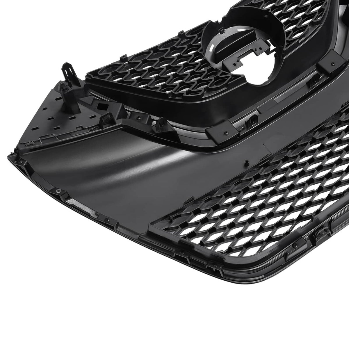 Solid Spare For Nissan Maxima 2016-2018 2017 Front Upper Grille Full Gloss Black Grill