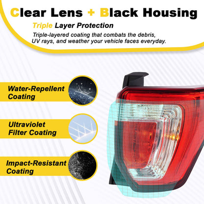 Solid Spare For Ford Explorer 2016 2017-2019 LED Tail Light Brake Lamp Passenger Right Side