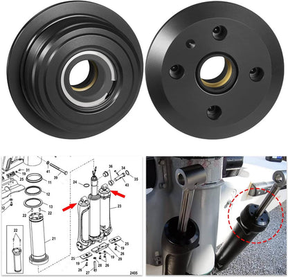 Solid Spare 2Pcs Verado Trim Cap For Mercury/Mariner Outboard 6-Cyl 225HP 250HP 275HP 300HP
