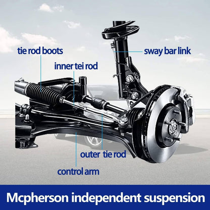 Solidspare Front Lower Control Arms Ball Joint Sway Bars Tie Rods For 2006-2011 Honda Civic