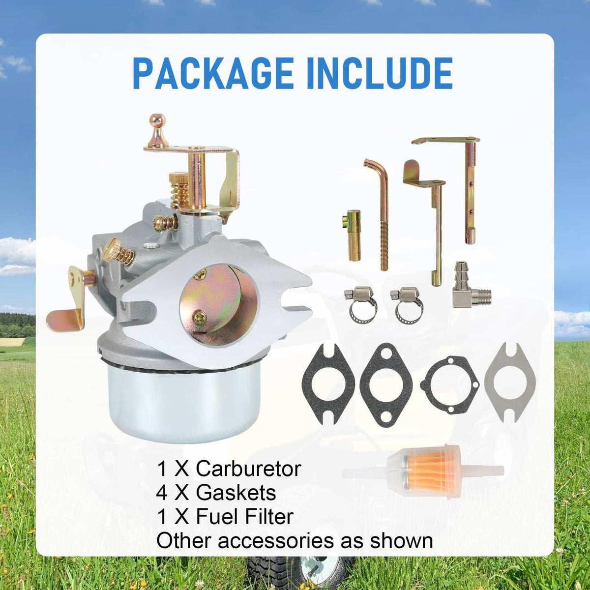 Solidspare Carburetor for Kohler K321 K341 Cast Iron Engine 14HP16HP John Deere Tractor 316
