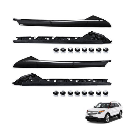 Solidspare 4Pcs Left & Right Side Windshield A Pillar Molding Trim for 11-19 Ford Explorer