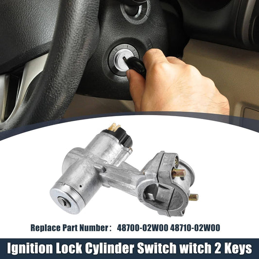 Solid Spare Ignition Switch w/ Lock for 1980-1985 Nissan 720 Pickup Base Model 48710-02W00