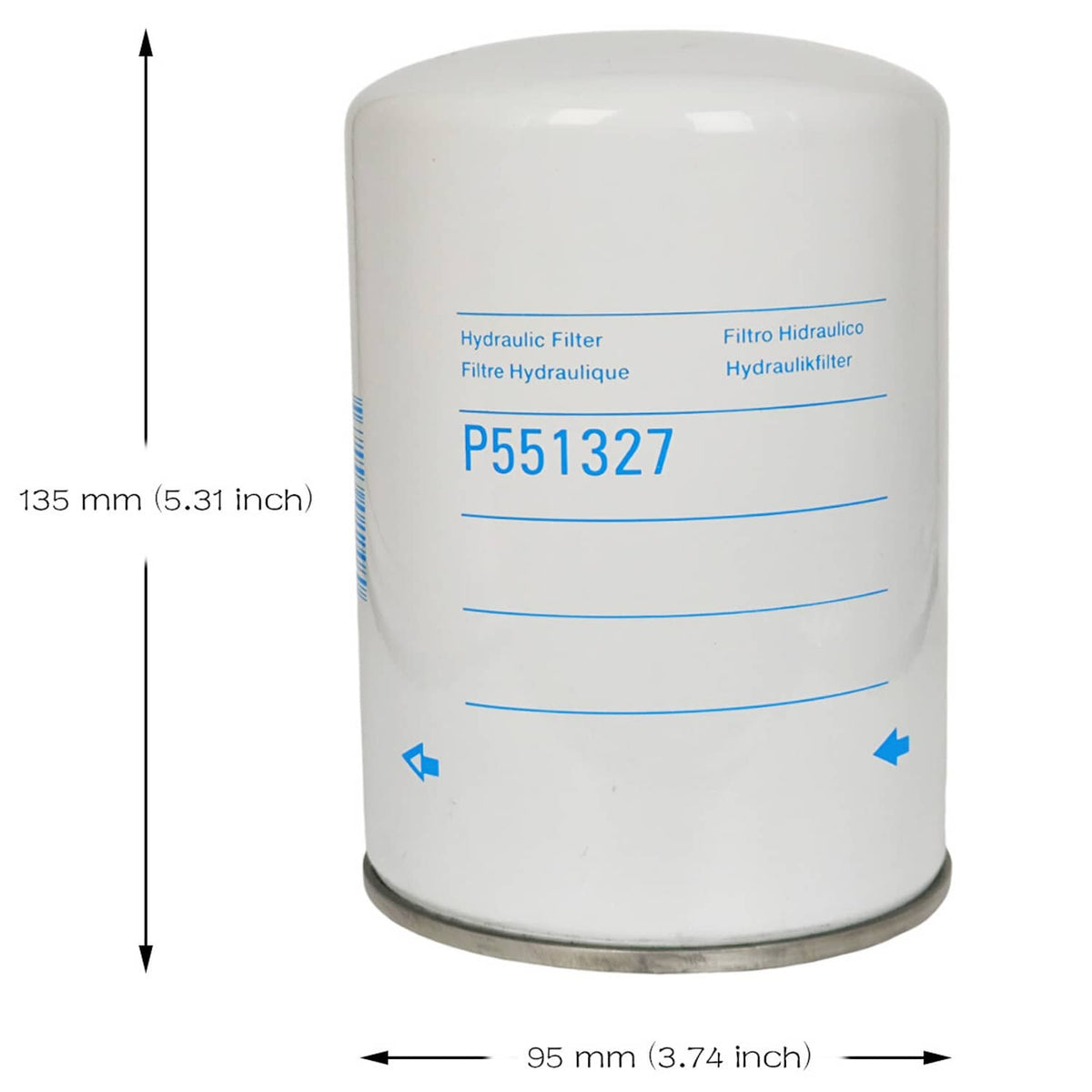 Solid Spare Transmission Oil Filter for ZF HF6351 3213308019 P551327 301 305 310 311 325 350