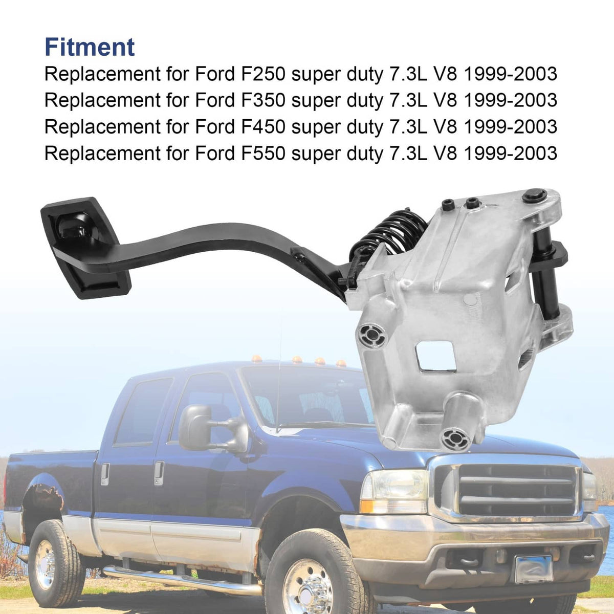 Solidspare For Ford Super Duty F250 F350 F450 F550 Clutch Pedal Assembly & Bracket NEW