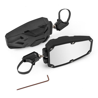 Solidspare 1.5"-2" UTV Rear View Side Mirrors For Polaris RZR Can-Am Yamaha Kawasaki Mule