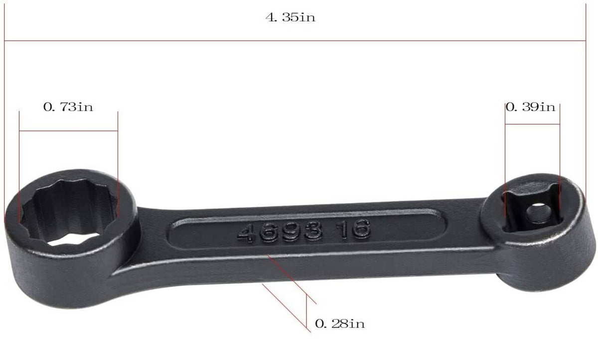 Solid Spare Offset 16mm Engine Mount Socket Wrench 4693 fits for Mercedes Benz