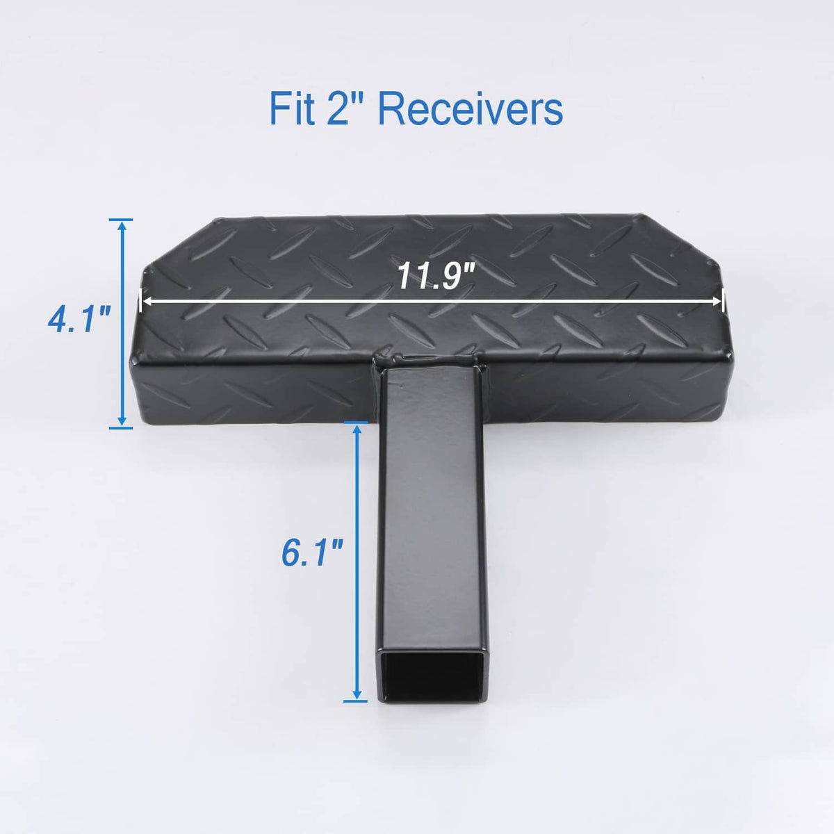 Solidspare Universal Hitch Climber Step Towing Bumper Guard Anti-Rust For 2" Cars Truck SUV