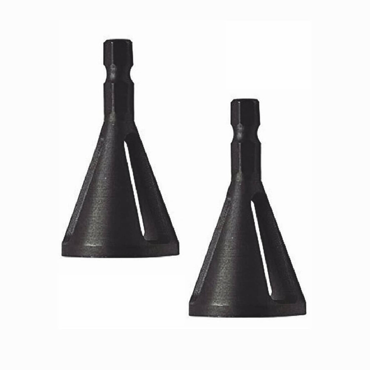 Solid Spare 4PCS Hex Triangle Shank Remove Burr Drill Bit Deburring External Chamfer Tool US