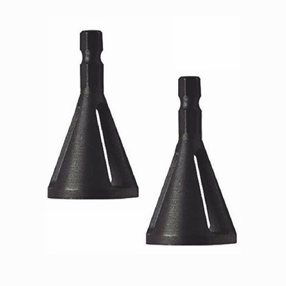 Solid Spare 4PCS Hex Triangle Shank Remove Burr Drill Bit Deburring External Chamfer Tool US