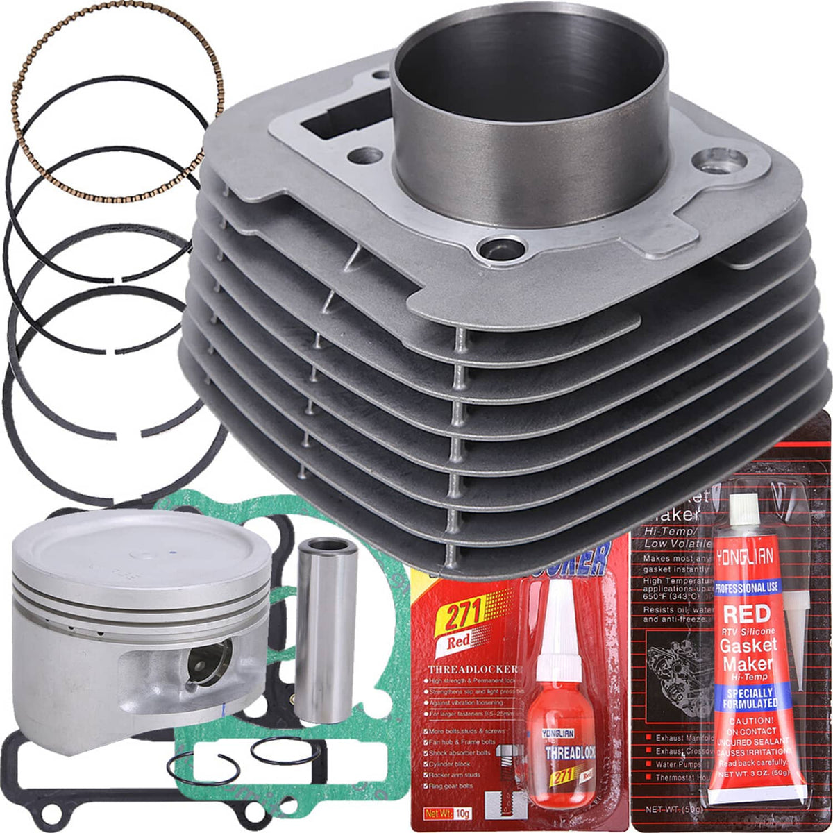 Solidspare 83mm Bore Top End Kit w/ Cylinder For Yamaha Big Bear 400 YFM 400 2000-2012 ATV