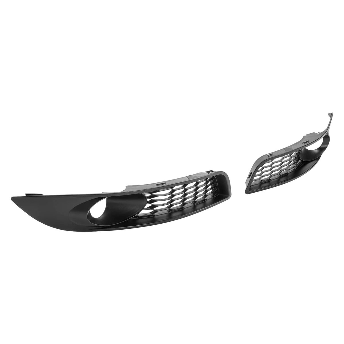 Solid Spare Black For Chevrolet Impala 2006-2013 Fog Light Bezels Grille Covers Left + Right