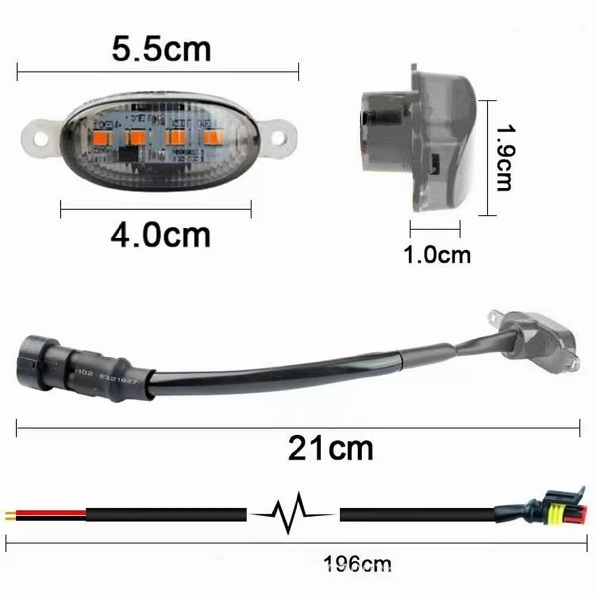 Solid Spare Smoked LED Front Grille Lights Raptor Style 3pcs For 2004-2019 Ford F-150 F250