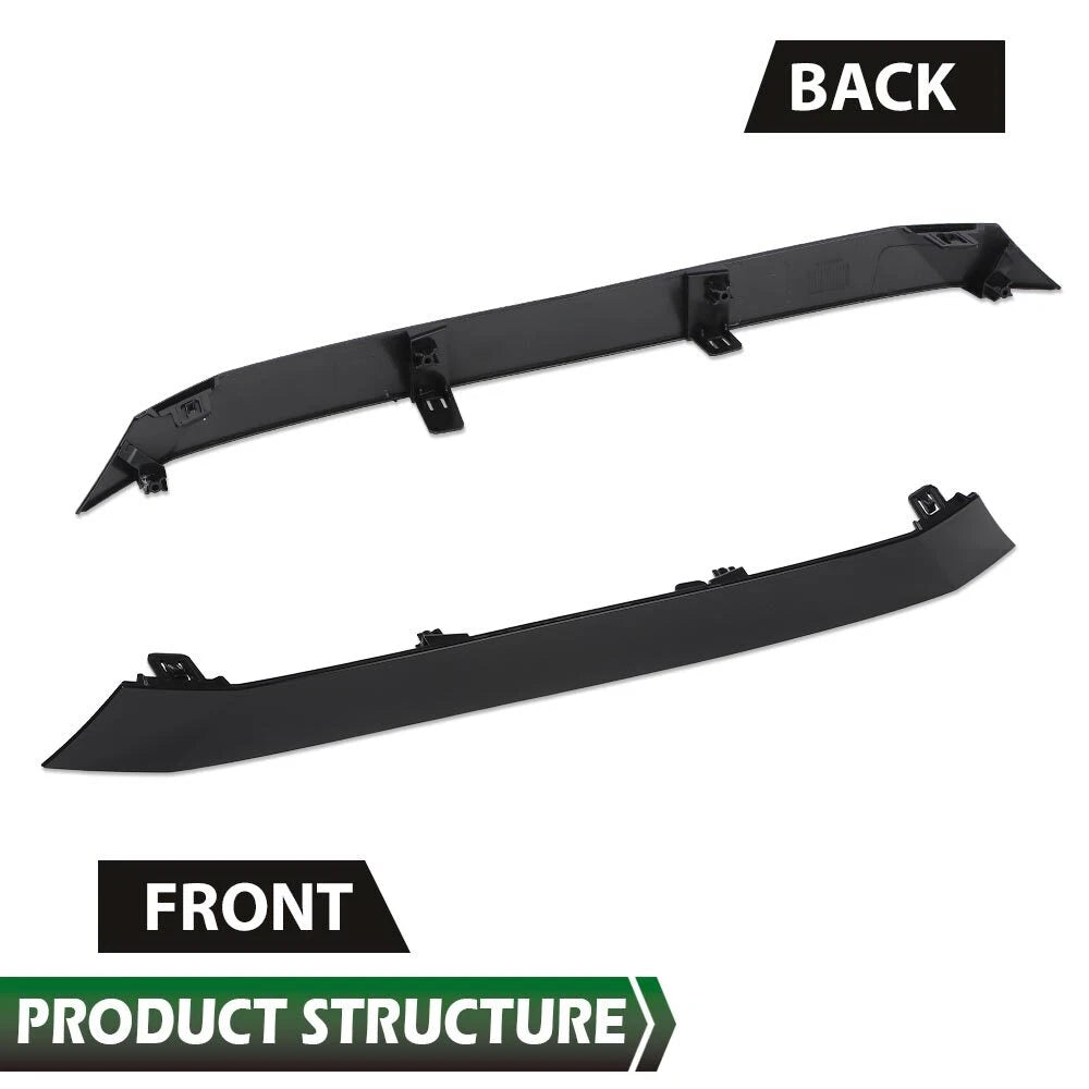 Front Bumper Upper Glossy Black Grille Trim For 2020-2022 Toyota Corolla SE XSE