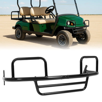 Solidspare Front Brush Guard For E-Z-GO ST350 1996-Up Golf Cart Black Steel Powder Coated