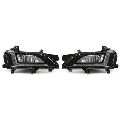 Solid Spare Pair LED&DRL Fog Lights Bumper Lamps LH&RH w/Bulbs For Hyundai Tucson 2019-2021