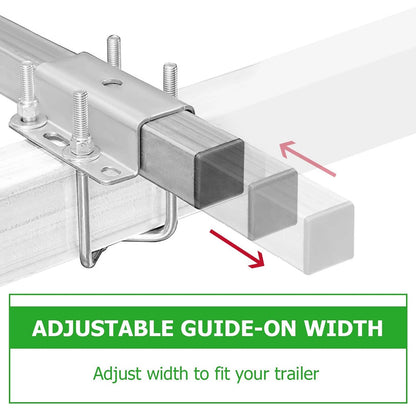 Solidspare Fits Ski Boat Fishing Boat Universal 24.4" Pontoon Boat Trailer Bunk Board Guide