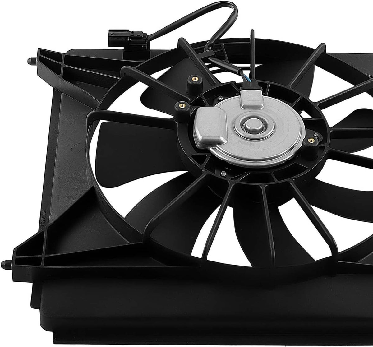 Solidspare 2Pcs A/C Condenser Radiator Cooling Motor Fan For 2013-2017 Honda Accord Touring