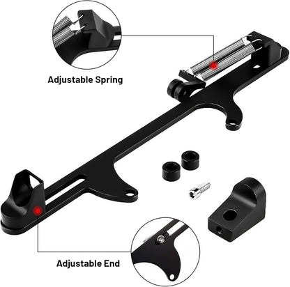 Solidspare New Throttle Cable Carb Bracket For Holley 4150 4160 Carburetor 350 SBC Aluminum