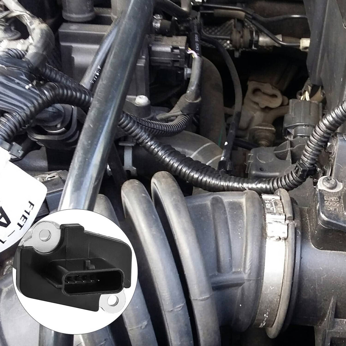 Solidspare Mass Air Flow Meter Sensor MAF For 2005-2015 Nissan Frontier 2.5L L4 22680-7S000