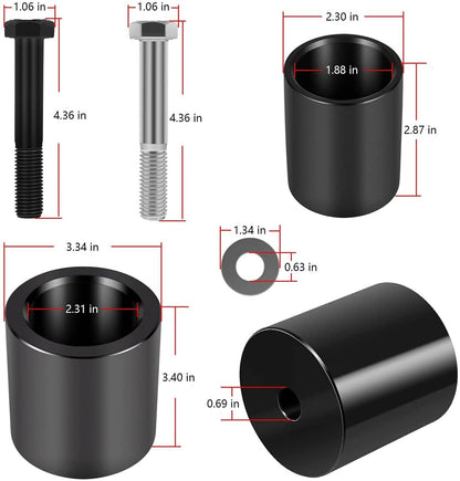 Solid Spare JDG10549 Crankshaft Front Oil Seal Installer Tool Set for John Deere Servicegard