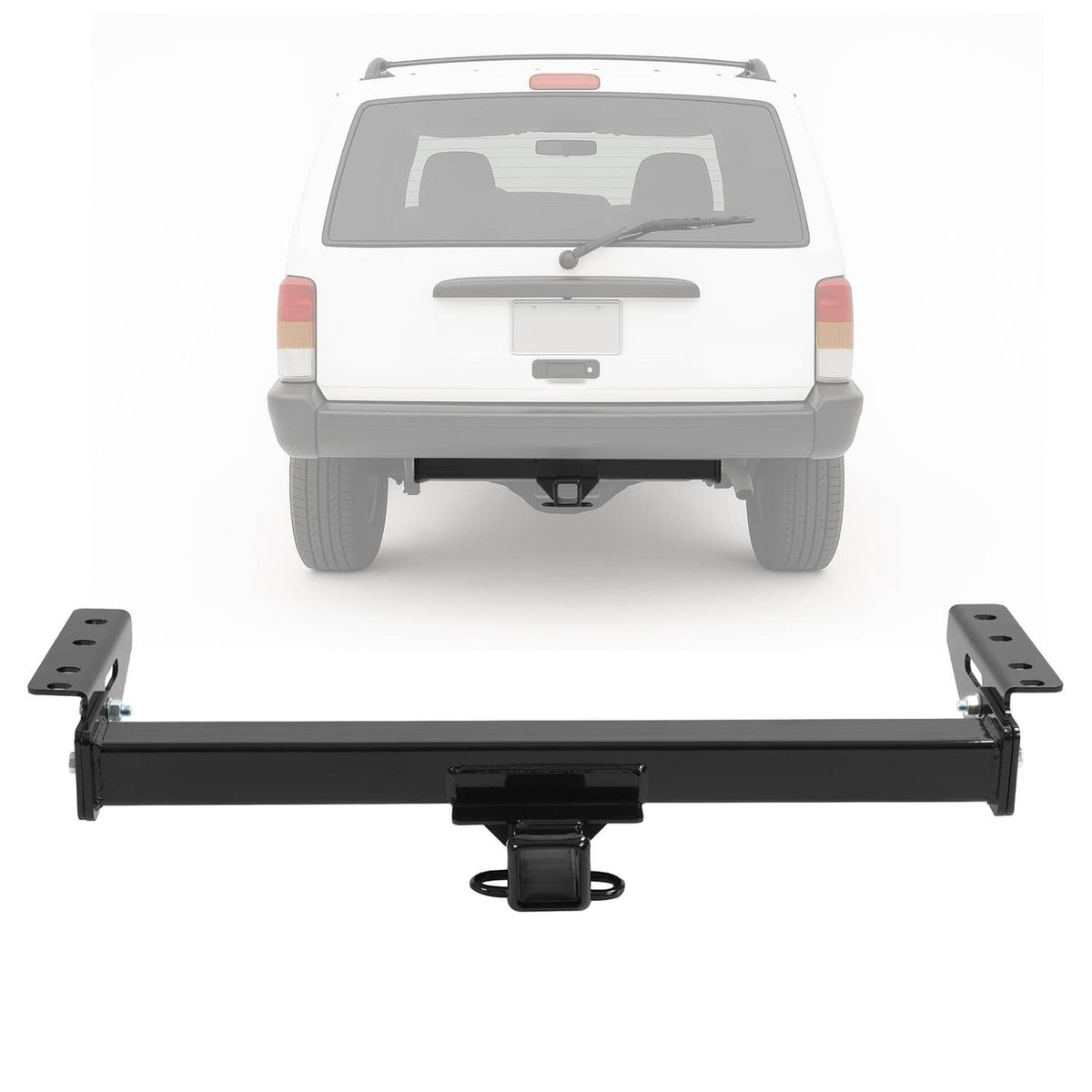 Solid Spare For Jeep Cherokee 1984-2001 Trailer Hitch Receiver Rear Bumper Towing Class 3