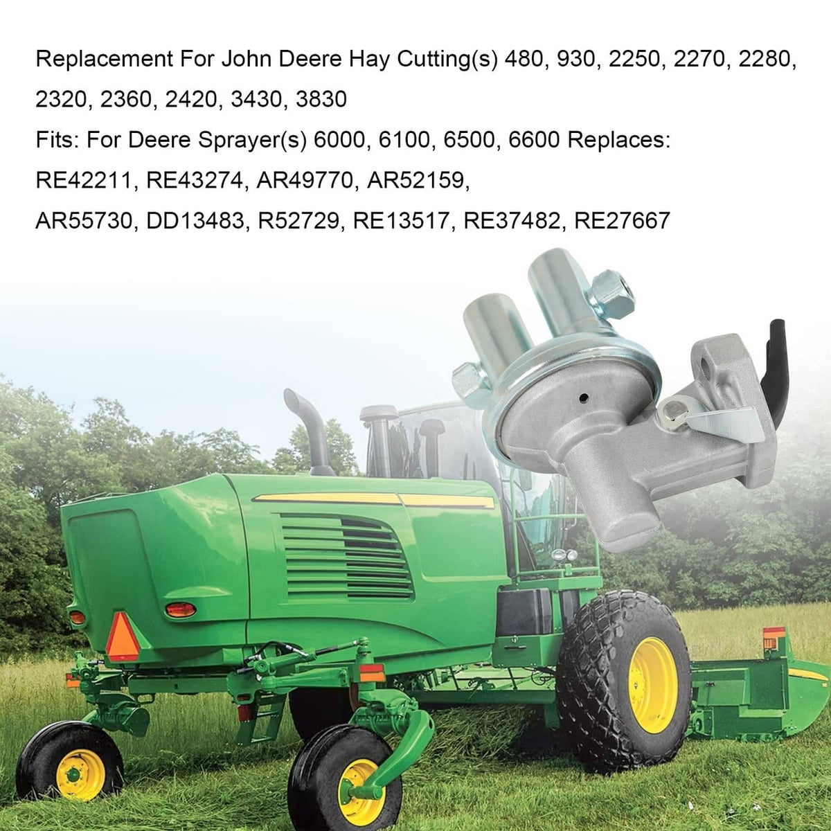 Solidspare Fuel Lift Transfer Pump For John Deere 3010 2510 3020 4000 4010 4020 RE42211