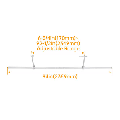 Solid Spare 94" Width For SUV Pickup Truck Car Adjustable Toe Gauge Bar Wheel Alignment Tool