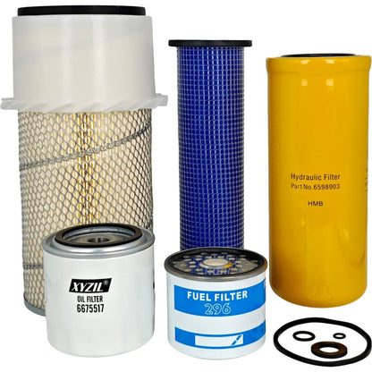 Solid Spare Maintenance Kit for Bobcat Outer Inner Air Filter Hydraulic Oil Fuel Loader