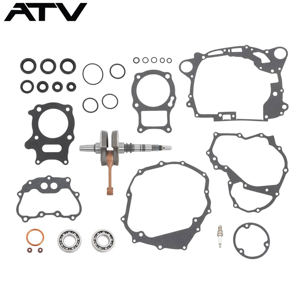 Solidspare For Honda Complete Bottom End Crankshaft Gasket Seal Kit TRX250EX TRX250TE Recon
