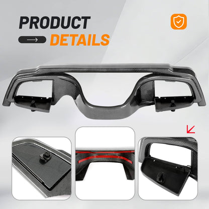 Solidspare Carbon Fiber Style Dash Dashboard Cover W/Locking For Yamaha Drive G29 2007-2016