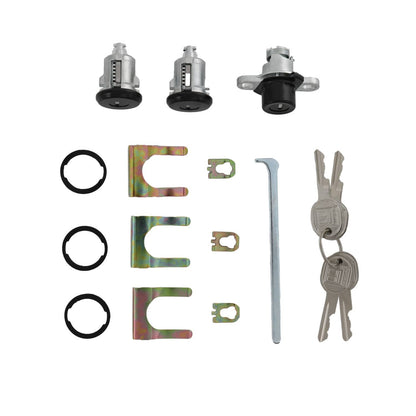 Solidspare Black Doors & Hatch Lock Cylinder Set PY472 For 1993-2002 Camaro Firebird