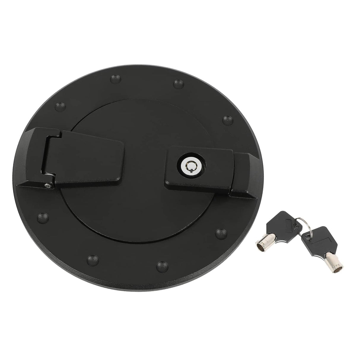 Solid Spare For Hummer H2 2003-2009 Locking Fuel Door Gas Tank Cap Cover ALUMINUM Black New