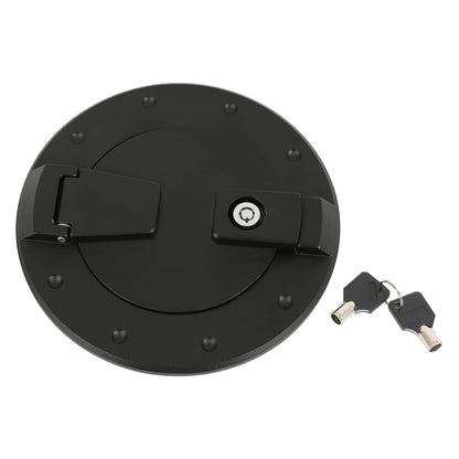 Solid Spare For Hummer H2 2003-2009 Locking Fuel Door Gas Tank Cap Cover ALUMINUM Black New