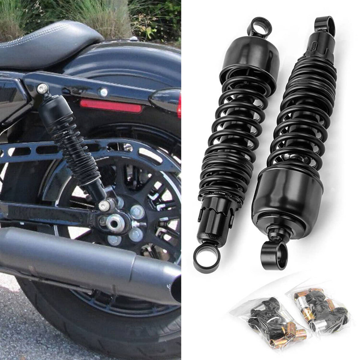 Solidspare 13" Shocks Rear Suspension For Harley Electra Glide Standard Ultra Classic CVO