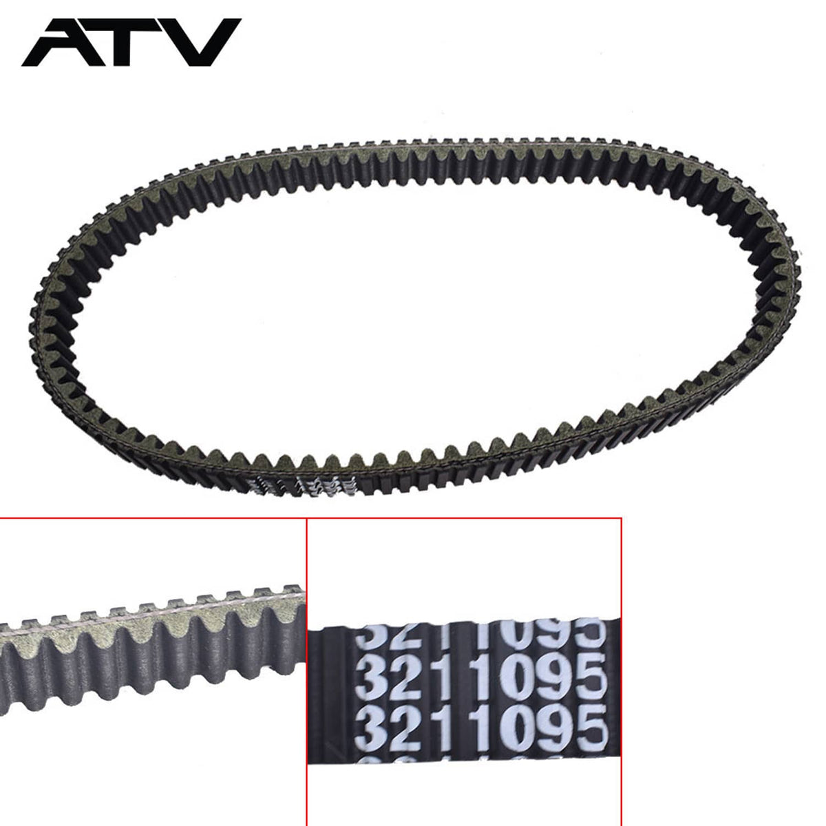 Solidspare Generic Drive Belt for Polaris Sportsman 500 HO  2003-2007 / 3211091 3211095