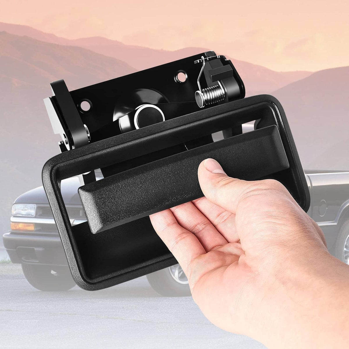 Solidspare New Tailgate Handle & Bezel For Chevy Silverado C/K C1500 C2500 C3500 1988-1998