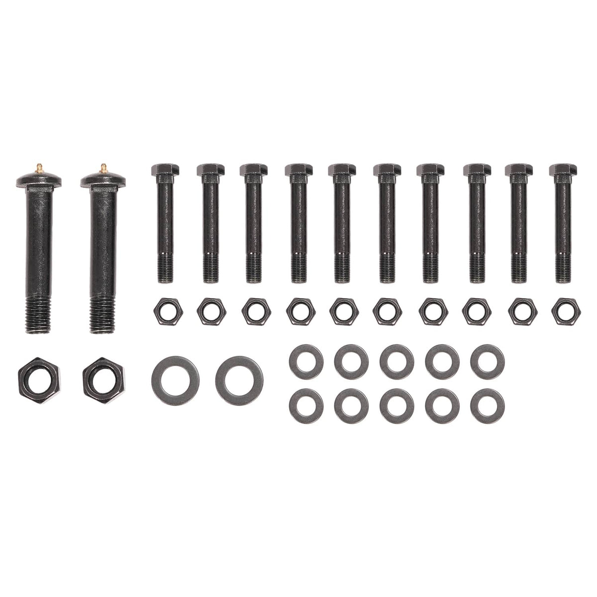 Solidspare 2" Slipper Spring Tandem Axle Hanger Kit w/ 2 Equalizer Bolts For Trailer