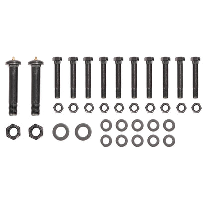 Solidspare 2" Slipper Spring Tandem Axle Hanger Kit w/ 2 Equalizer Bolts For Trailer
