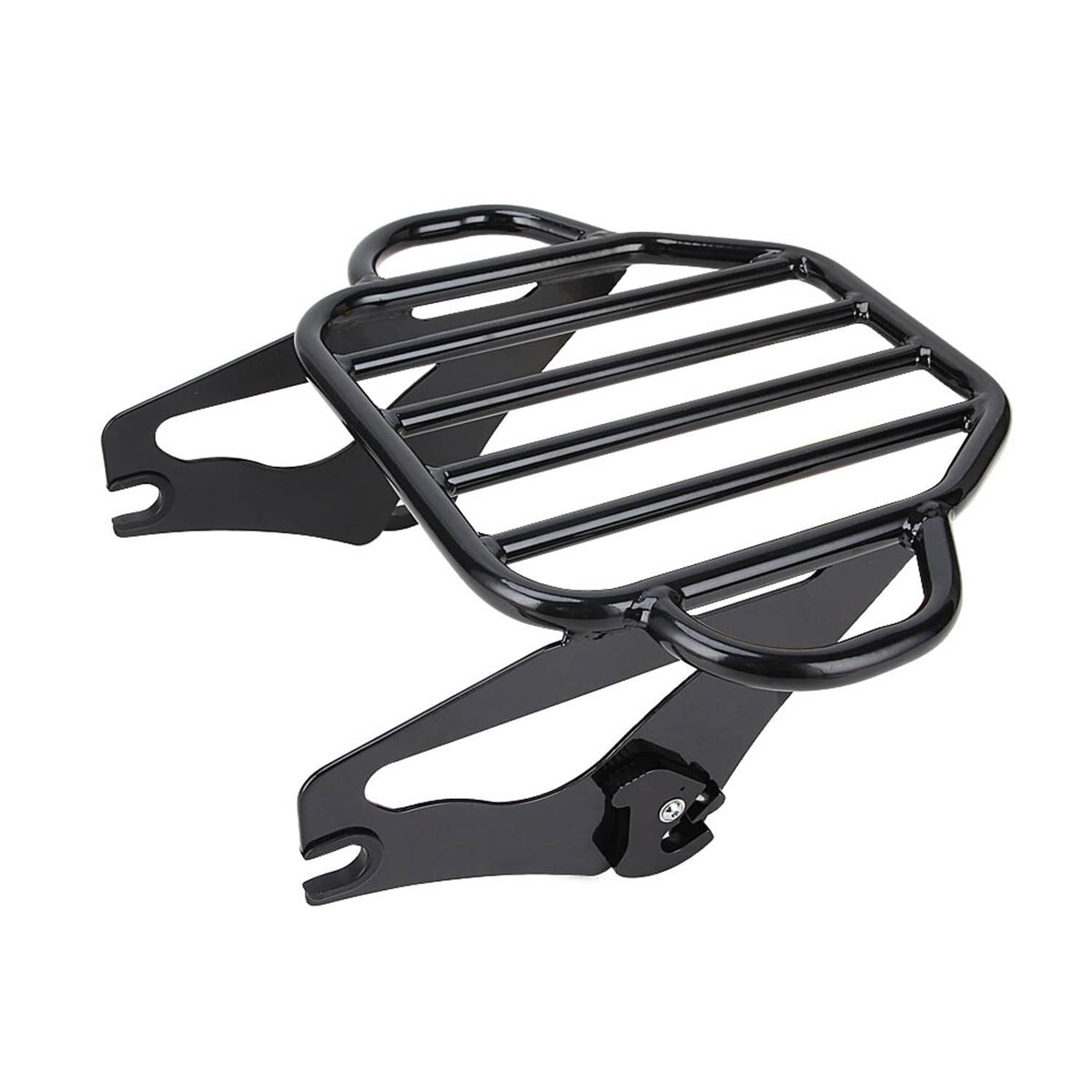 Solidspare For Harley Touring Models 2009-2024 Backrest Sissy Bar and Luggage Rack Black