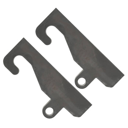 Solidspare 2PCS Quick Attach With Wear Ears Loader brackets Coupler For JRB 416 Blank Steel