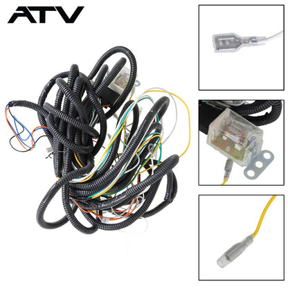 Solidspare Generic Street LED Rocker Switch Turn Signal Kit For SXS Kawasaki Mule Teryx 4