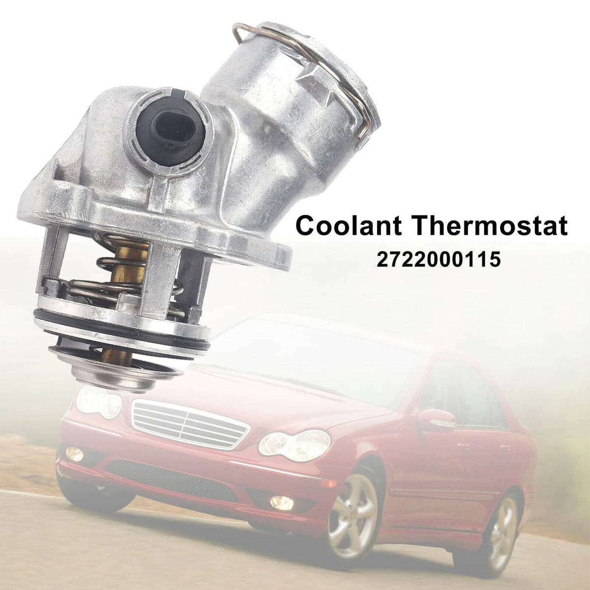 Solidspare Engine Coolant Thermostat Assembly w/Sensor for 2006-2012 Mercedes-BENZ 902-5912