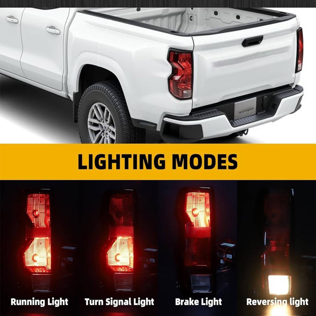 Solidspare Left Driver Side Tail Light Halogen For 2023-2024 Chevrolet Colorado w/ Bulb New