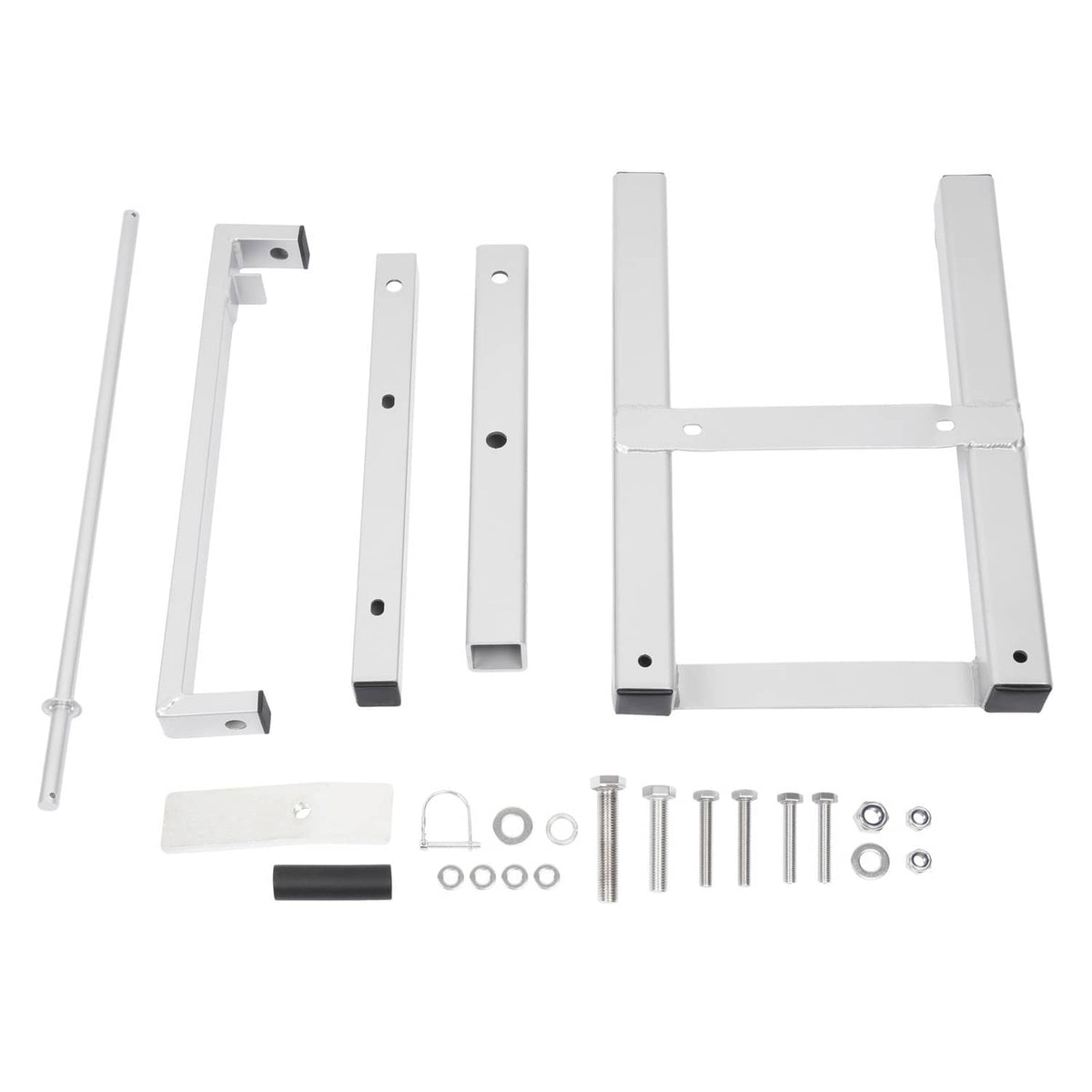 Solid Spare 2" Receiver Aluminum Fishing Cart Caddy Hitch Mount Bracket For Outdoor Hauling