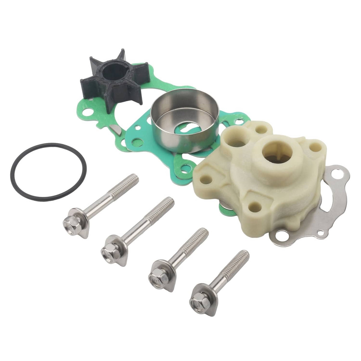 Solid Spare 6H3-W0078 Water Pump Impeller Repair Kit for Yamaha Outboard T50 F50 50 60 70 HP