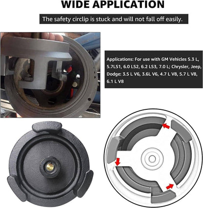 Solidspare 25264 Harmonic Balancer Puller Fit for GM Dodge Jeep Chrysler Crank Pulley Gold